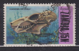 1973 Zambia / Sambia Mi:ZM 100°,Yt:ZM 96°, Skull Of Luangwa Drysdalli / Schädel Von Luangwa Drysdalli, Fossilen - Zambia (1965-...)