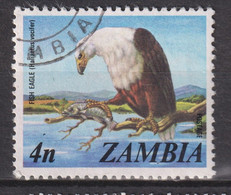 1975 Zambia / Sambia Mi:ZM 144°,Yt:ZM 136°, African Fish-Eagle (Haliaeetus Vocifer) / Afrikanischer Fischadler - Zambia (1965-...)