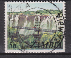 1975 Zambia / Sambia Mi:ZM 145°,Yt:ZM 137°, Knife-edge Bridge, Victoria Falls / Schneidebrücke, Victoria Falls - Zambia (1965-...)