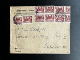 BULGARIA 1947 LETTER SOFIA TO PRAGUE PRAHA 24-12-1947 BULGARIJE BULGARIEN - Briefe U. Dokumente