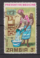 1970 Zambia / Sambia Mi:ZM 62°,Yt:ZM 62°,  Clean Water,  Medical Prevention / Sauberes Wasser, Medizinische Prävention - Zambia (1965-...)