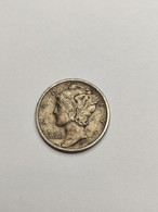 1 DIME MERCURY 1943 PHILADELPHIE ETATS UNIS D AMERIQUE - 1916-1945: Mercury (Mercure)