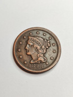 ONE CENT 1848 LIBERTE "BRAIDED HAIR" ETATS UNIS D'AMERIQUE - 1840-1857: Braided Hair