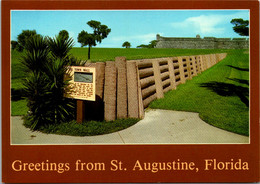 Florida St Augustine Greetings Cubo Line Defense Line - St Augustine