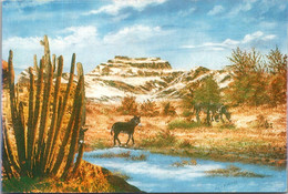 Arizona Winter Southwest Desert Near Tucson Original Oil Painting By William Mewhinney - Tucson