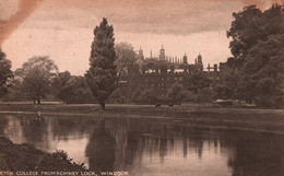 Windsor - Eton College From Romney Lock - Windsor