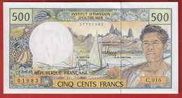 Polynésie Française / Tahiti - 500 FCFP - Alphabet C.016 / 2012 / Signatures Barroux-Noyer-Besse- Neuf  / Jamais Circulé - Territoires Français Du Pacifique (1992-...)