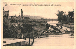 CPA  Carte Postale   Belgique Comines Destruction De La Lys   VM64392 - Komen-Waasten