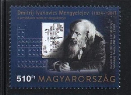 Hungary 2019. Mendeleev And The Periodic Table Of Chemical Elements MNH - Nuovi