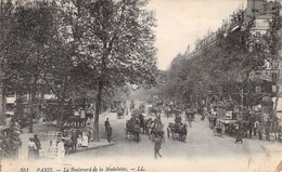 FRANCE - 75 - PARIS - Le Boulevard De La Madeleine - LL - Carte Postale Ancienne - Other & Unclassified