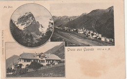 ***  VD  *** Gruss Aus Guarda Piz Buin Hôtel Messer .. TTB Unused/neuve Précurseur - Guarda