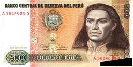 Billet  >  Pérou	> 500	Quinientos> C 04 - Pérou