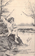 ANGES - Ces Coeurs Des Belles Qui Point Ne Sont Sincères Sont Semblables à Ces Bulles..- Félicé - Carte Postale Ancienne - Angels