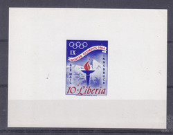 Jeux Olympiques - Innsbruck 64 - Liberia - Feuillet De Luxe  - Flamme Olympique - - Invierno 1964: Innsbruck