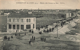 Lyon * Exposition Internationale De 1914 * Entrée  Côté Avenue De Saxe - Sonstige & Ohne Zuordnung