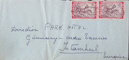 BELGIUM  1967 PARK HOTEL COVER SENT TO TURKEY - Storia Postale