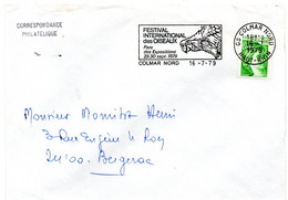 RHIN / Haut - Dépt N° 68 = COLMAR NORD 1979 = FLAMME Type II = SECAP Illustrée ' FESTIVAL INTERNATIONAL DES OISEAUX ' - Mechanical Postmarks (Advertisement)