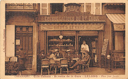 50-CHERBOURG- CAFE-TABAC- BUVETTE DE LA GARE- LELONG - PLACE JEAN JAURES - Cherbourg