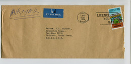 NIGERIA  - Affranchissement Sur Lettre Par Avion - Education + Flamme Postale Radio - Nigeria (1961-...)