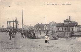 FRANCE - 50 - CHERBOURG - Le Pont Tournant - Voiture - Carte Postale Ancienne - Cherbourg