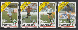 Gambia - Football - World Cup - Calcio Italia 90'  4 Val.   MNH - - 1990 – Italie