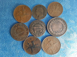 8 Monnaies FRANCE Vrac - Collections