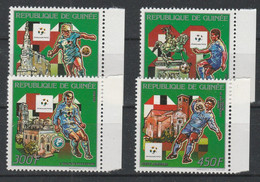 Guinèe - Football - World Cup - Calcio Italia 90'   4  Val.  MNH - - 1990 – Italie