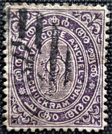 Inde > 1869-1949 Etats Princiers De L'Inde > Travancore 1889 -1904 Shell   Stampworld N° 4 - Travancore