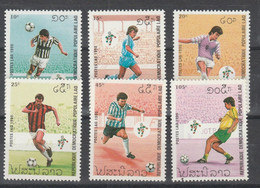 Laos - Football - World Cup - Calcio Italia 90'   6 Val.  MNH - - 1990 – Italie