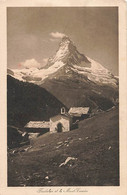 Zermatt Matterhorn Findelen Et Le Mont Cervin 1920 - Zermatt