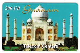 India Taj Mahal 1999 Telefoonkaart Telecarte PHONECARD Tarjeta Telecard TELEFONKARTE Belgium - Landschaften