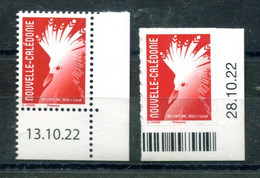 Nouvelle Calédonie - Nouveau Cagou - Timbre Normal + Adhésif Neufs Xxx Coin De Feuille Daté - T 1307 - Unused Stamps