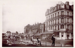 FRANCE - 14 - DEAUVILLE - Place De La Gare - Hôtel Terminus - Carte Postale Ancienne - Deauville