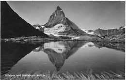 Zermatt Und Matterhorn Le Cervin Riffelsee 1934 - Zermatt