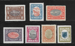 INGRIE ( EUFIN - 158 )  1920  N° YVERT TELLIER     N° 8/14  N** - Nuevos