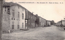 FRANCE - 54 - COLOMBEY LES BELLES - Rue Alexandre III - Route De Nancy - DD - Carte Postale Ancienne - Colombey Les Belles