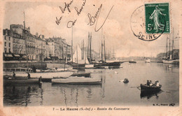 Le Havre (Seine-Inférieure) Le Bassin Du Commerce, Bateaux à Quai Et Barque - Carte B.F. Paris N° 7 - Port