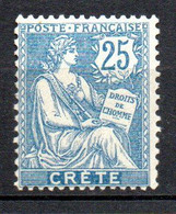 Col33 Colonie Crete N° 9 Neuf X MH Cote : 8,00€ - Unused Stamps