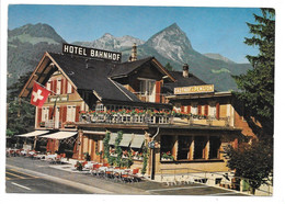 Giswil - Hotel Bahnhof. (Carte Menu) - Giswil