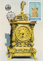 CLOCKS, PITESTI CLOCK MUSEUM, VINTAGE CLOCK, MAXIMUM CARD, 1990, ROMANIA - Horlogerie