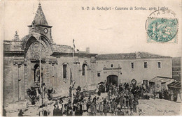 30-Religion- Notre-Dame De Rochefort-Caravane De Sernhac,après L'office -Animation- CPA 1906 - Rochefort-du-Gard