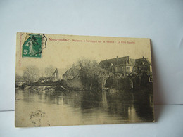 MONTIGNAC 24 DORDOGNE MAISON A TERRASSE SUR LA VEZERE LA RIVE GAUCHE CPA 1908 IMP F.BOUSSARIE MONTIGNAC - Montignac-sur-Vézère