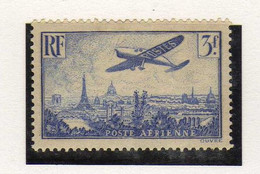 France - (1936)   - P A  3 F.  Avion Survolant Paris - Neuf* - MLH - 1927-1959 Neufs