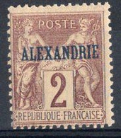 ALEXANDRIE Timbre-poste N°2* Neuf Charnière TB Cote : 4.00 € - Neufs