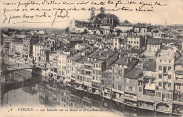 FRANCE - 55 - VERDUN - Les Maisons Sur La Meuse Et La Cathédrale - LL - Carte Postale Ancienne - Verdun