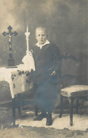 Communion / Konfirmation Vintage Photo Postcard Book Flowers Elegance - Communie