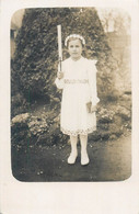 Communion / Konfirmation Vintage Photo Postcard Book Candle Dress - Kommunion