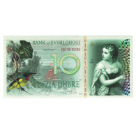 Billet, Serbie, Billet Touristique, 2018, 10 DUBRE BANK OF EVSHLOHOGI, NEUF - Serbia