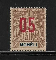 MOHELI ( FRMOH  - 12 )  1912  N° YVERT ET TELLIER   N° 19 - Usados