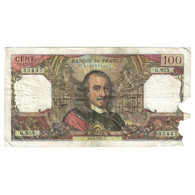 France, 100 Francs, Corneille, 1975, G.355, B+, Fayette:65.48, KM:149c - 100 F 1964-1979 ''Corneille''